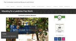 Desktop Screenshot of cambodialandminemuseum.org